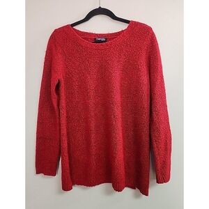 Chadwicks of Boston Womens L Red Sweater Tunic Classic Minimalist Preppy Holiday